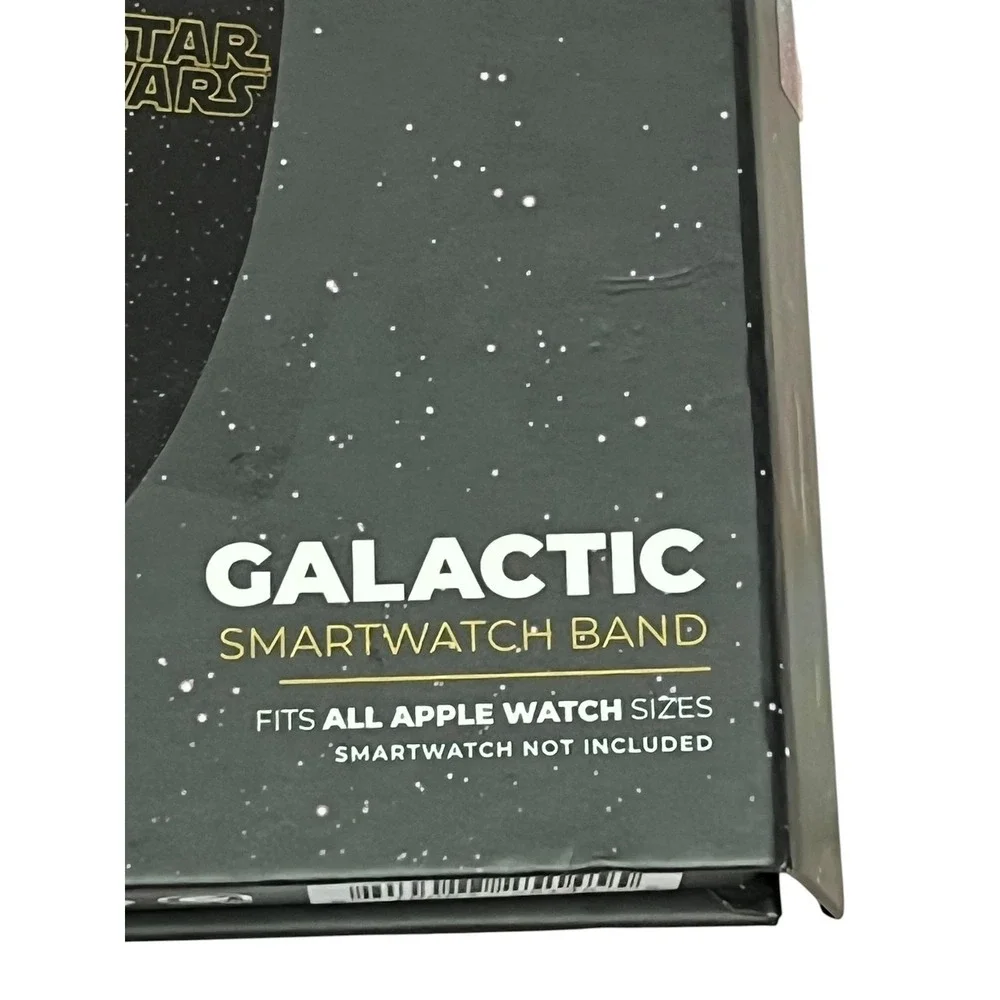 MobyFox Star Wars Galactic Black Silicone Apple Watch Compatible Band Strap‎